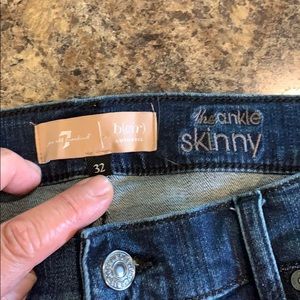 7 for all mankind B air ankle skinny. NEW